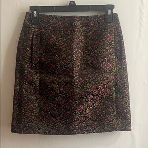 LOFT Pink and Black Mini Pencil Skirt Cocktail